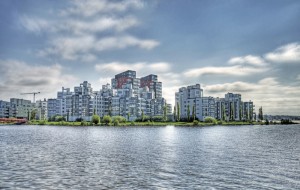 Nybyggda hus i Västerås